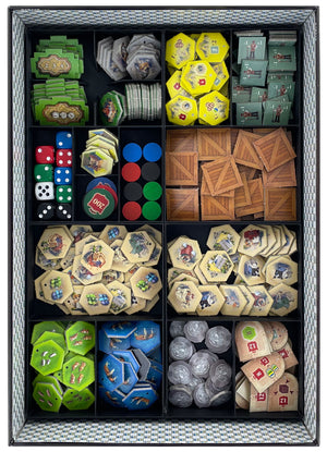 Feldherr Organizer Insert pour Les Châteaux de Bourgogne - boîte de jeu de base