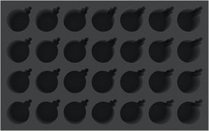 DS070A001 Plateau en mousse Feldherr pour 28 boules de Noël de 60 mm de diamètre avec couronne