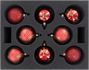 Feldherr Storage Box DSLB310 pour 48 boules de Noël de 80 mm de diamètre