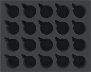 FS060A008 Plateau en mousse Feldherr pour 20 boules de Noël de 50 mm de diamètre avec couronne