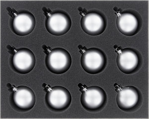 Feldherr Storage Box FSLB310 pour 48 boules de Noël de 60 mm de diamètre