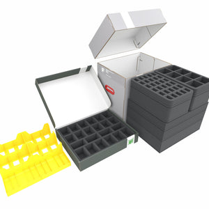 Feldherr Boîte de rangement FSLB310 avec Boîte de rangement FSLB055 + Set 3D pour Heroes of Might & Magic III : The Board Game - Gameplay All-In Pledge - figurines + cartes + jetons