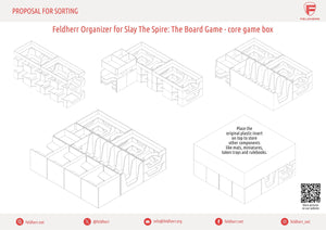 Insert d'organisation Feldherr pour Slay The Spire : The Board Game Collector's Edition - boîte de jeu principale