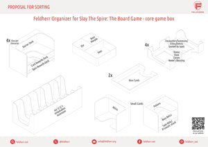 Insert d'organisation Feldherr pour Slay The Spire : The Board Game Collector's Edition - boîte de jeu principale