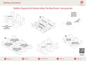 Feldherr Organizer Insert pour Stardew Valley : The Board Game - boîte de jeu de base