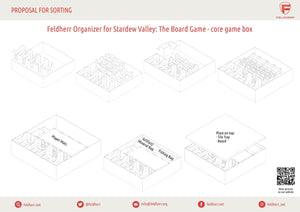 Feldherr Organizer Insert pour Stardew Valley : The Board Game - boîte de jeu de base