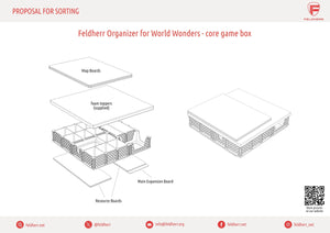 Feldherr Organizer Insert for World Wonders - boîte de jeu de base