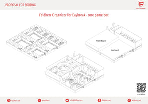 Feldherr Organizer Insert for Daybreak - boîte de jeu de base