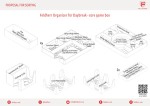 Feldherr Organizer Insert for Daybreak - boîte de jeu de base