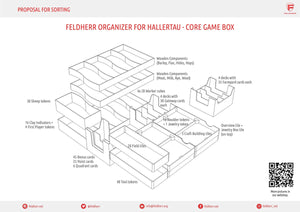 Organisateur Feldherr pour Hallertau - boîte de jeu de base