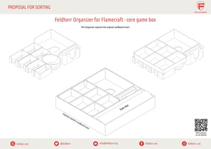 Feldherr Organizer Insert pour Flamecraft - boîte de jeu principale