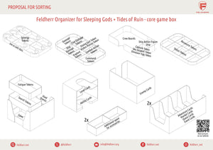 Feldherr Organizer Encart pour Sleeping Gods + Tides of Ruin - boîte de jeu principale