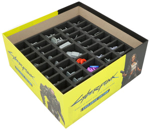 Insert en mousse Feldherr pour Cyberpunk 2077 : Gangs of Night City - The Board Game - Exclusive Edition + Side Gig Expansion - boîte de jeu principale