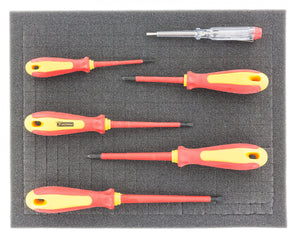 DS020Bleu 550 mm x 345 mm x 20 mm mousse colorée pour Shadowboard bleu