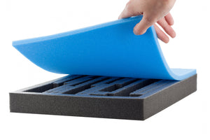 DS020Bleu 550 mm x 345 mm x 20 mm mousse colorée pour Shadowboard bleu